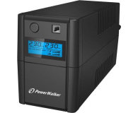 POWER WALKER UPS LINE-INTERACTIVE 650VA 2X SCHUKO, RJ11 IN/OUT, USB, LCD VI 650 SHL - 359594 - zdjęcie 1